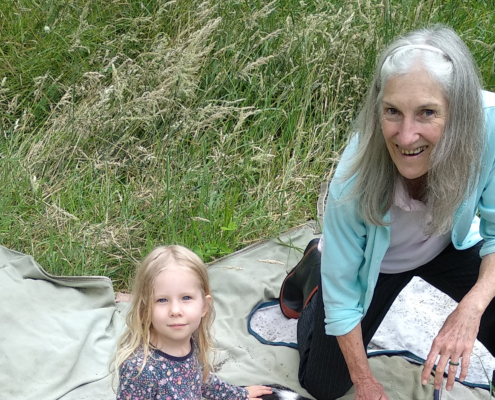 Belinda Clark with her granddaughter Isla