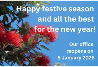 Happy festive season graphic for web